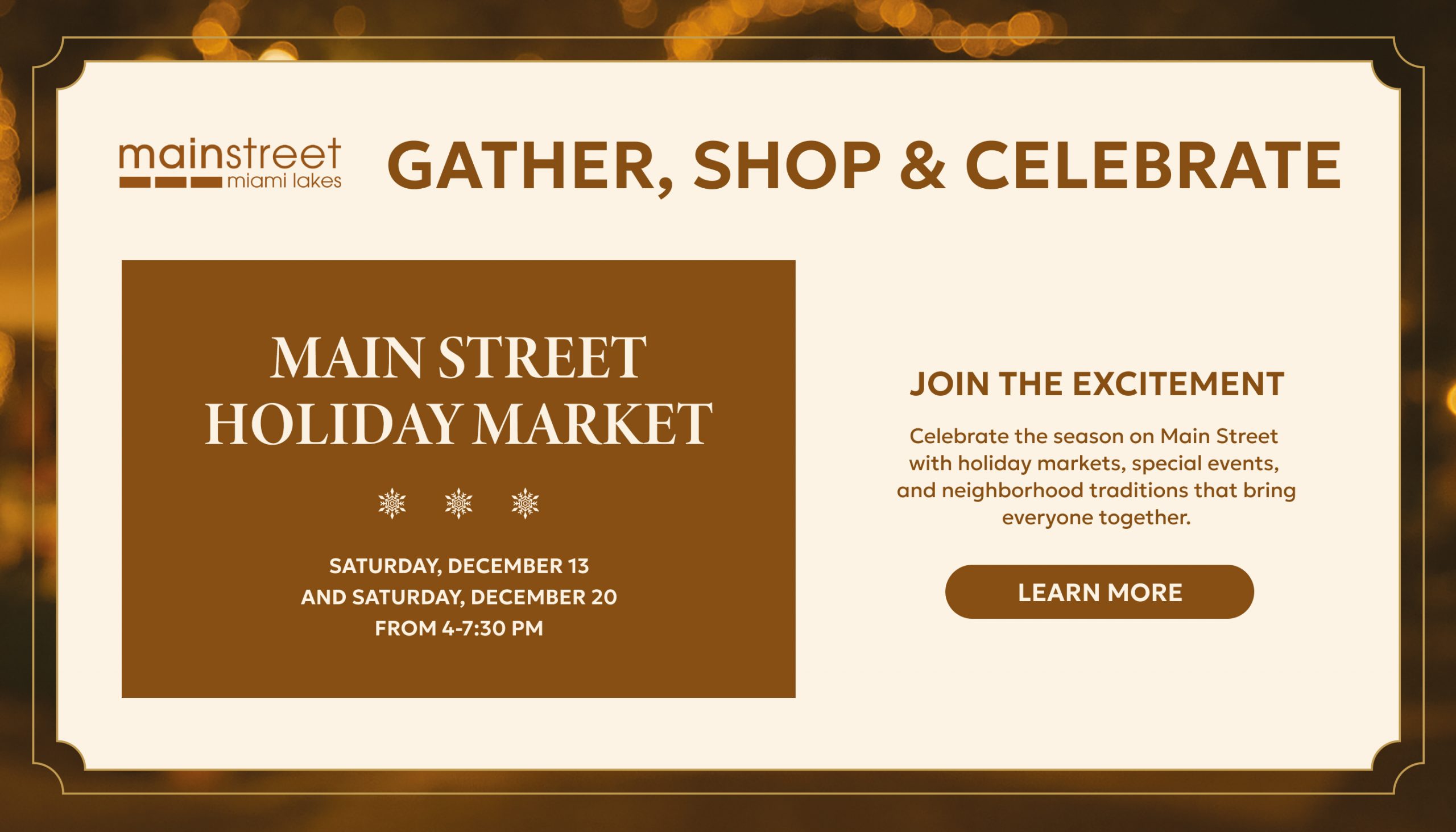 Main Street Holiday Banner